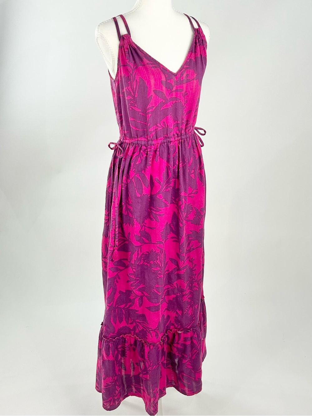 Anthropologie Saturday Sunday Yasmine Maxi Dress XS Pink Purple Floral